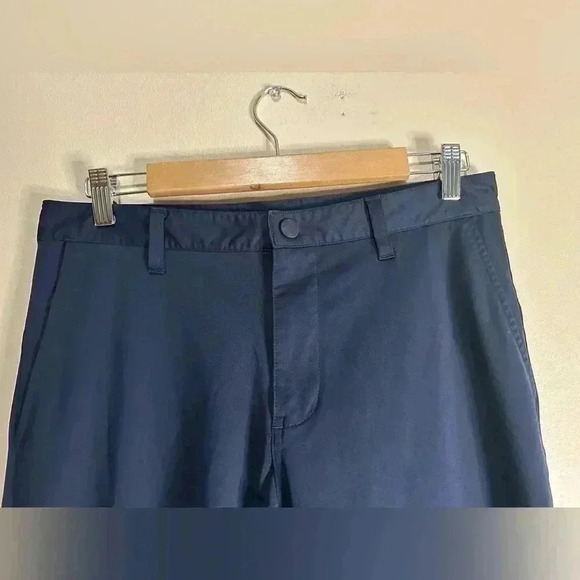 RHONE Zip Hem Commuter Blue Skinny Stretch Pants Size 30 - Picture 4 of 9